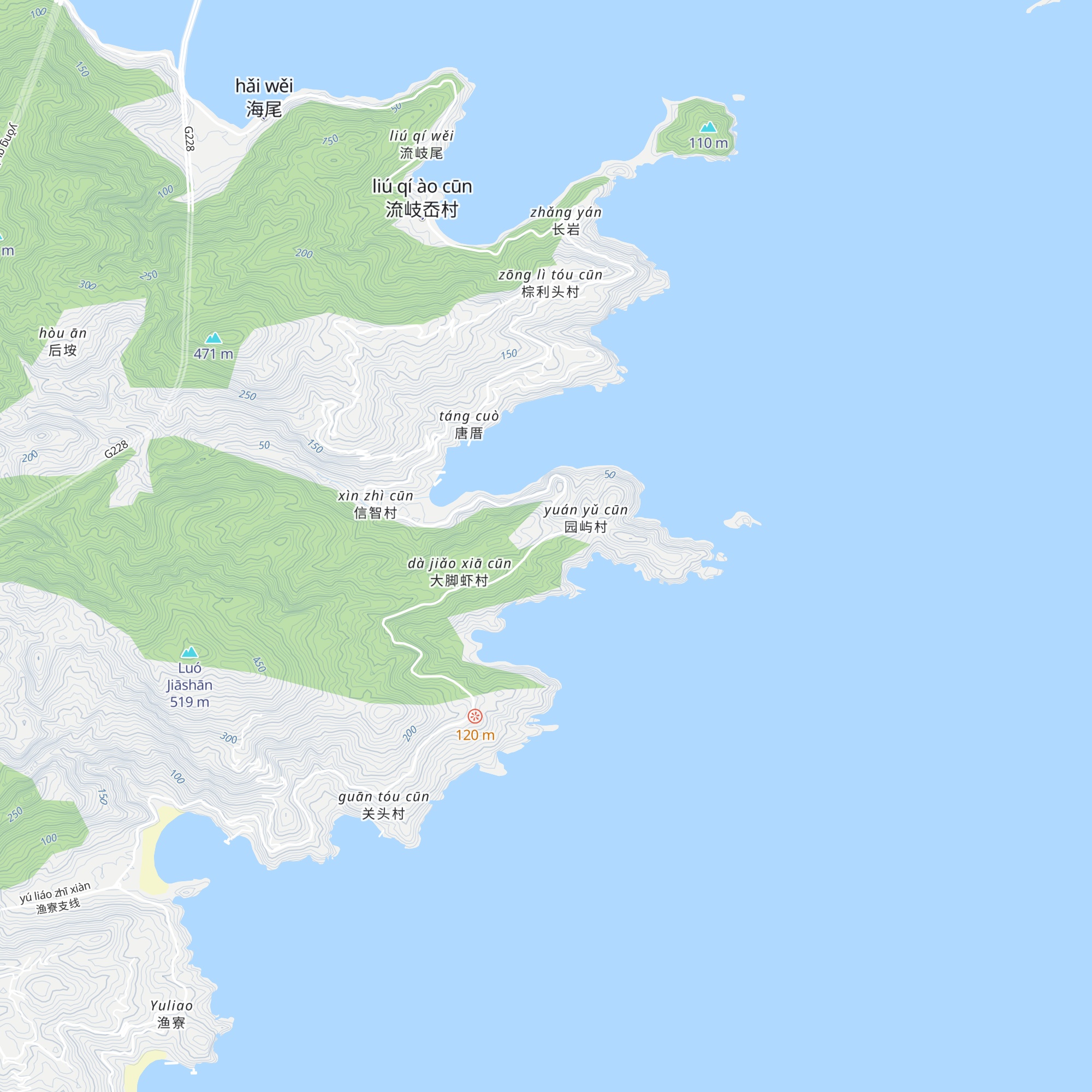 Dōu Fēng Yá Mínsù map