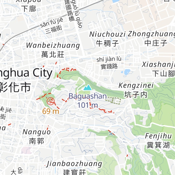Map of Baguashan