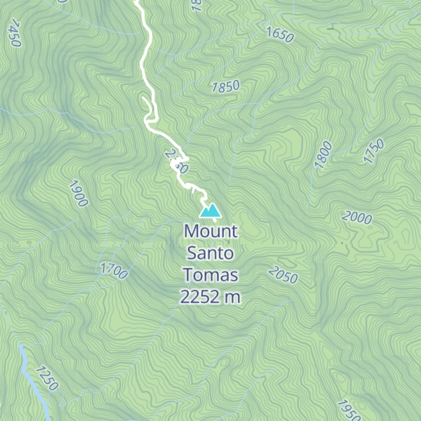 Map of Mount Santo Tomas