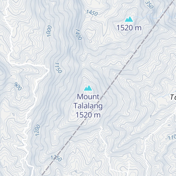 Map of Mount Talalang