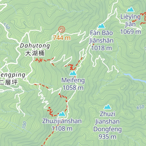 Map of Meifeng