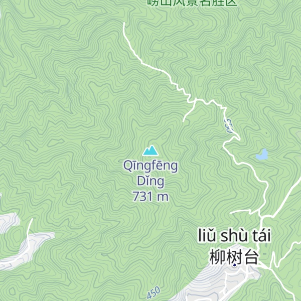 Map of Qīngfēng Dǐng