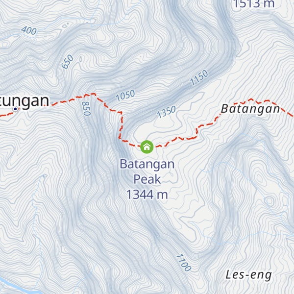 Map of Batangan Peak