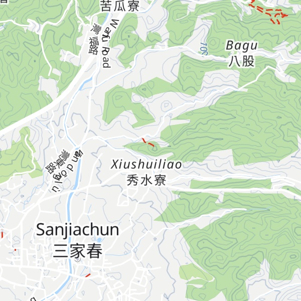 Map of Wanzaikoushan