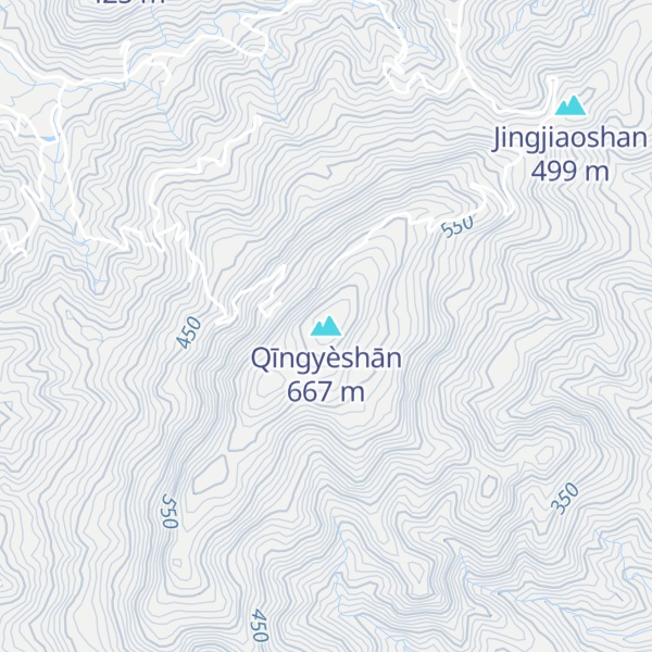 Map of Qīngyèshān