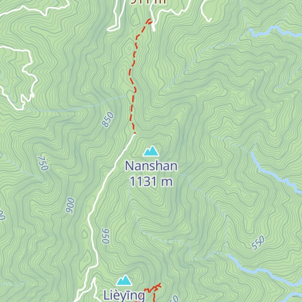 Map of Nanshan