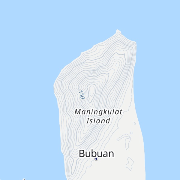 Map of Mount Maningkulat