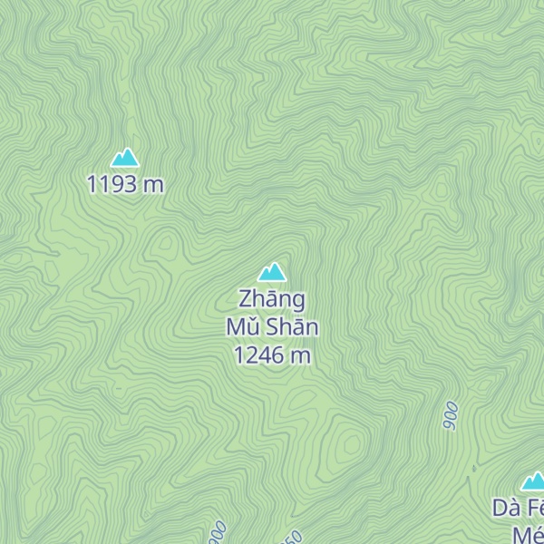 Map of Zhāng Mǔ Shān