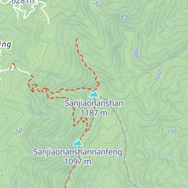 Map of Sanjiaonanshan