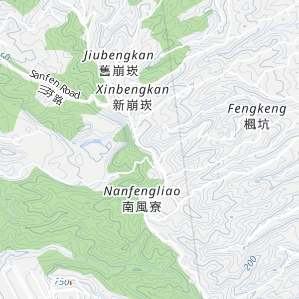 Map of Sōngzǐ Lǐng ( Sānděng )