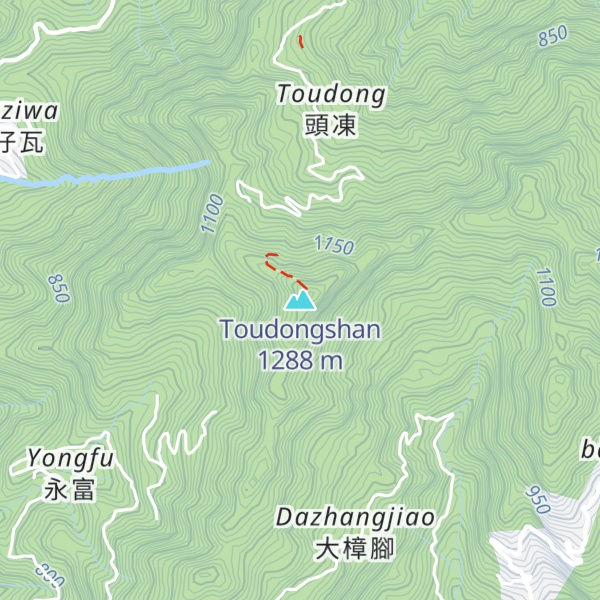 Map of Toudongshan