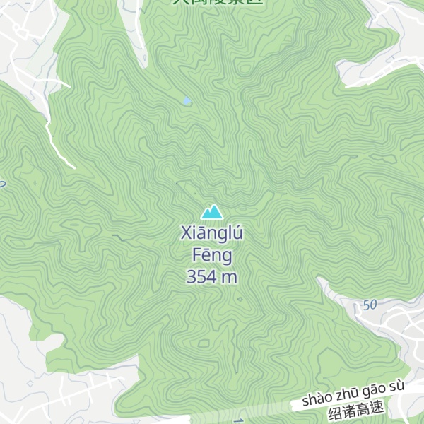 Map of Xiānglú Fēng