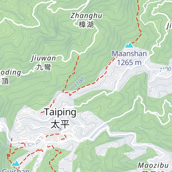 Map of Lizijiaoshan