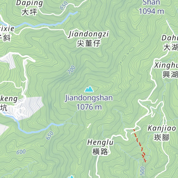 Map of Jiandongshan