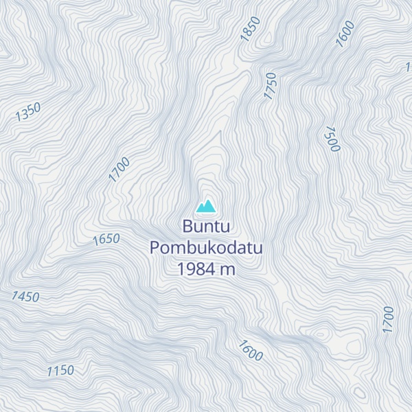 Map of Buntu Pombukodatu