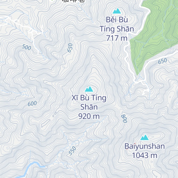 Map of Xī Bù Tíng Shān