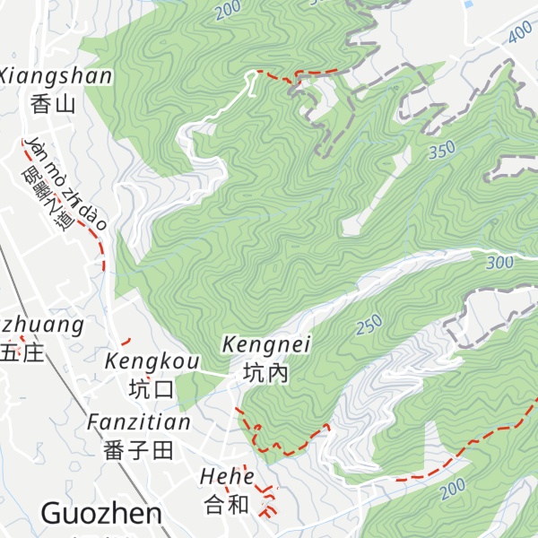 Map of Dàpéngshān