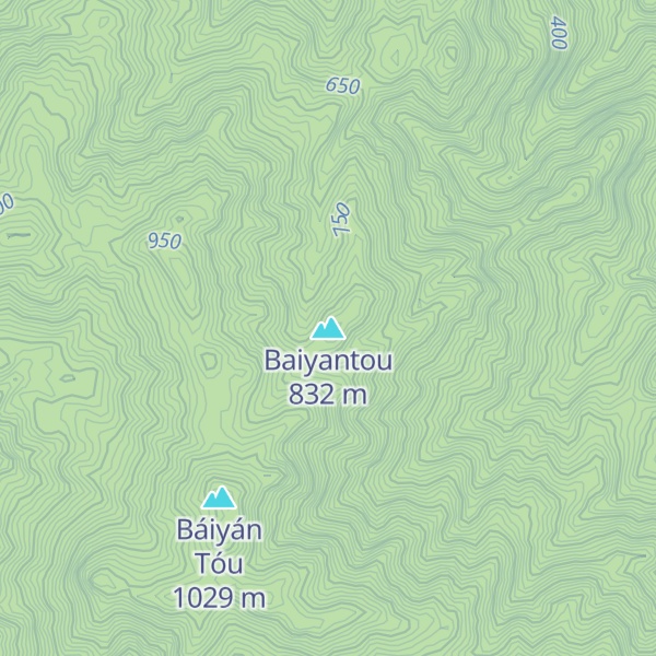 Map of Baiyantou