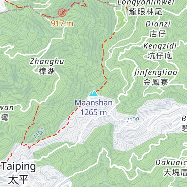 Map of Maanshan
