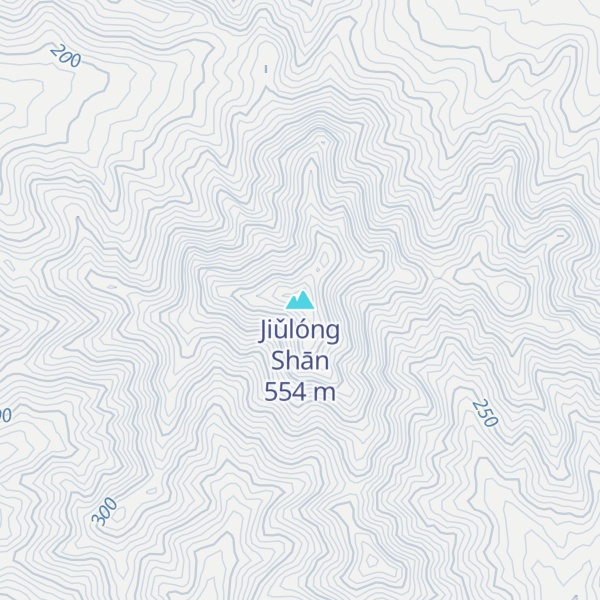 Map of Jiǔlóng Shān