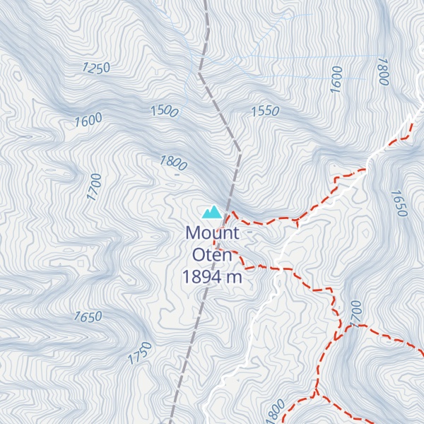 Map of Mount Oten