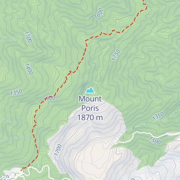 Map of Mount Poris