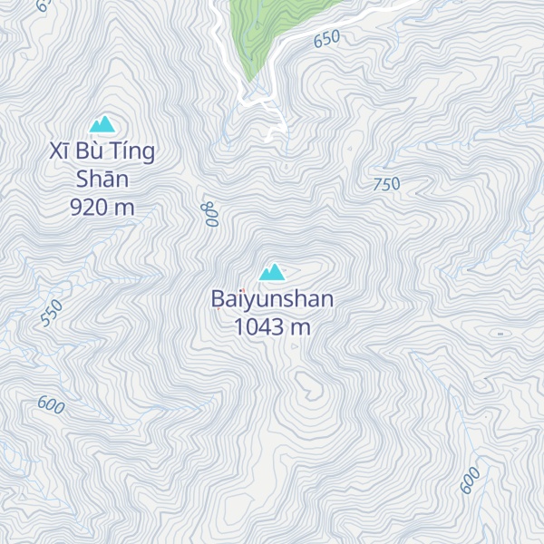 Map of Baiyunshan