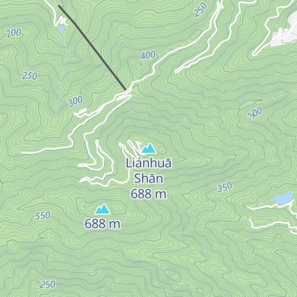 Map of Liánhuā Shān