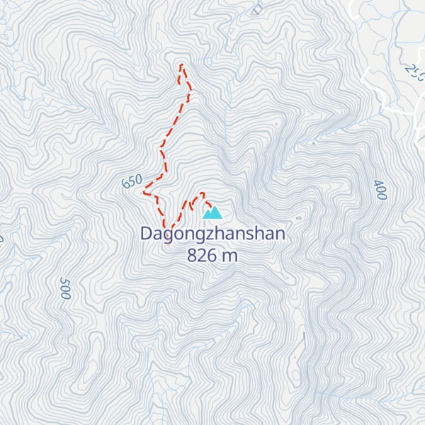 Map of Dagongzhanshan