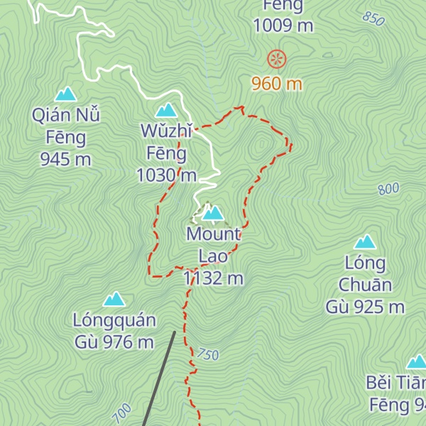 Map of Mount Lao