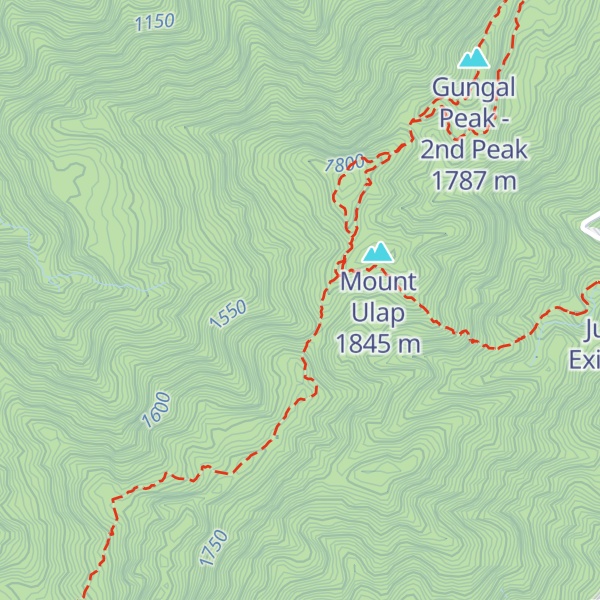 Map of Mount Ulap
