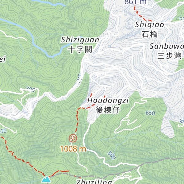 Map of Houdongzaishan