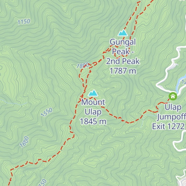Map of Mount Ulap