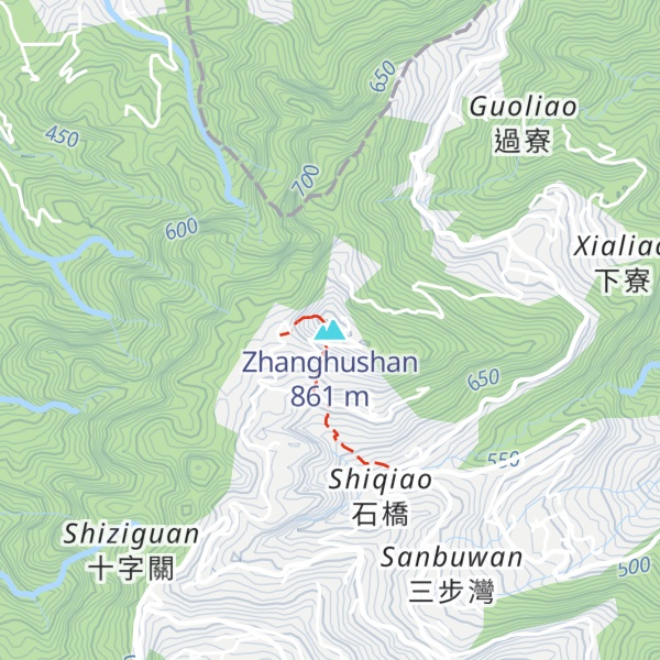Map of Zhanghushan