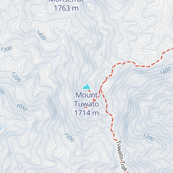 Map of Mount Tuwato