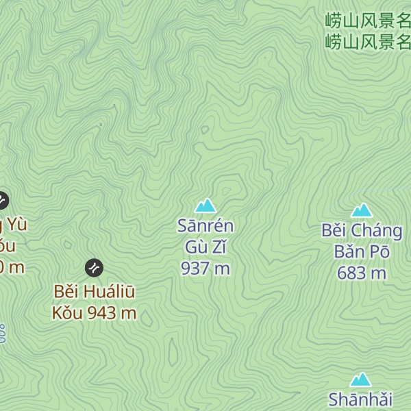 Map of Sānrén Gù Zǐ