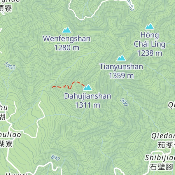 Map of Dahujianshan