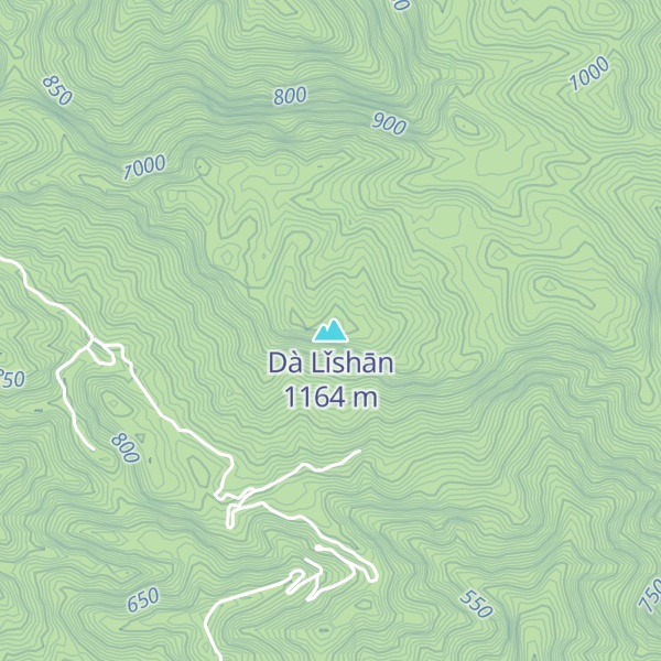 Map of Dà Lǐshān