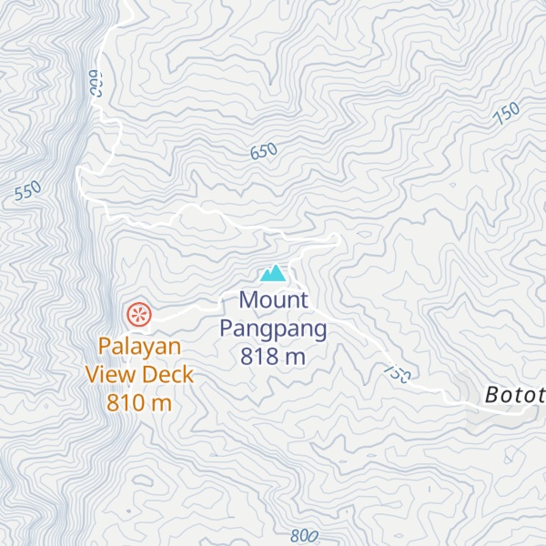 Map of Mount Pangpang