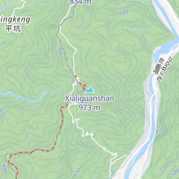 Map of Xialiguanshan