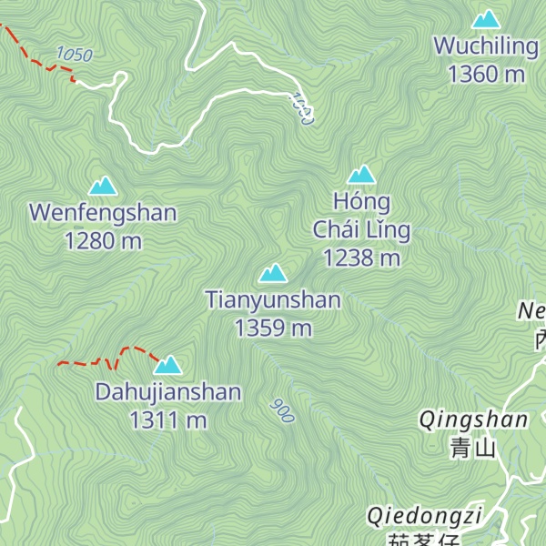 Map of Tianyunshan