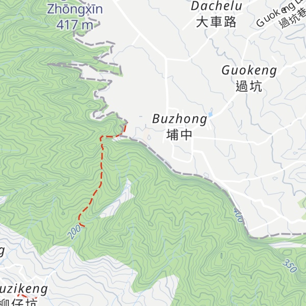 Map of Songbaikengshan
