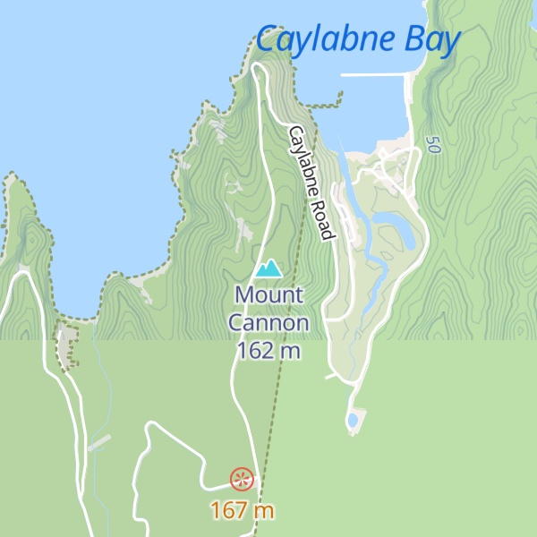 Map of Mount Cannon