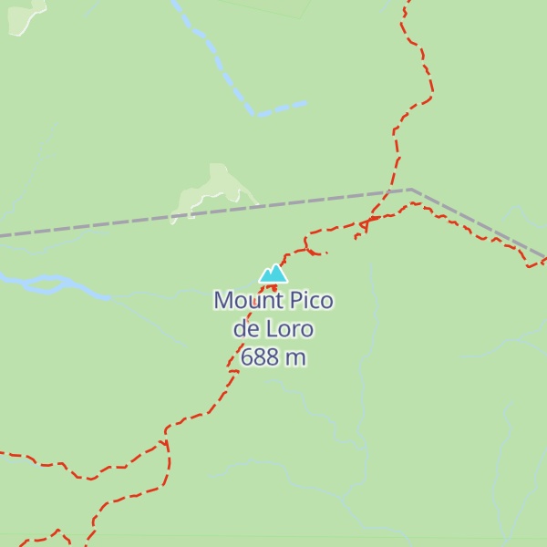 Map of Mount Pico de Loro