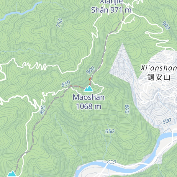 Map of Maoshan