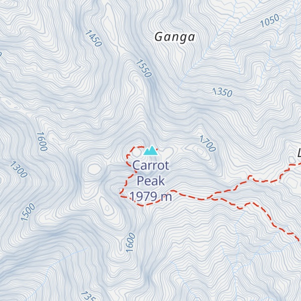 Map of Carrot Peak