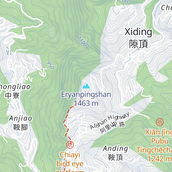 Map of Eryanpingshan
