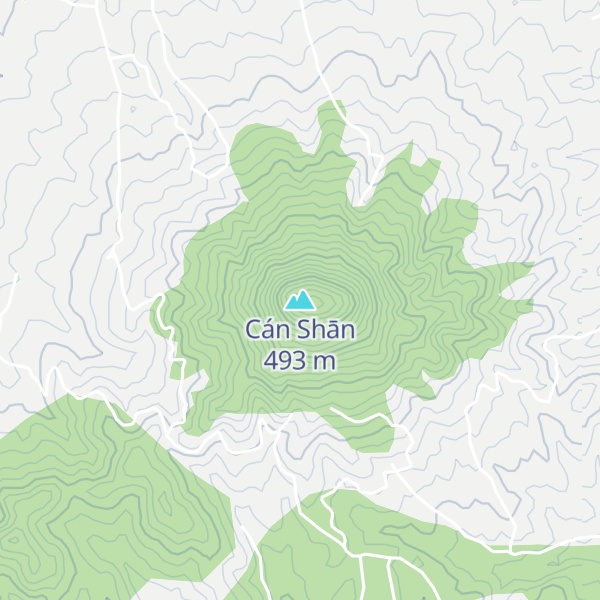 Map of Cán Shān
