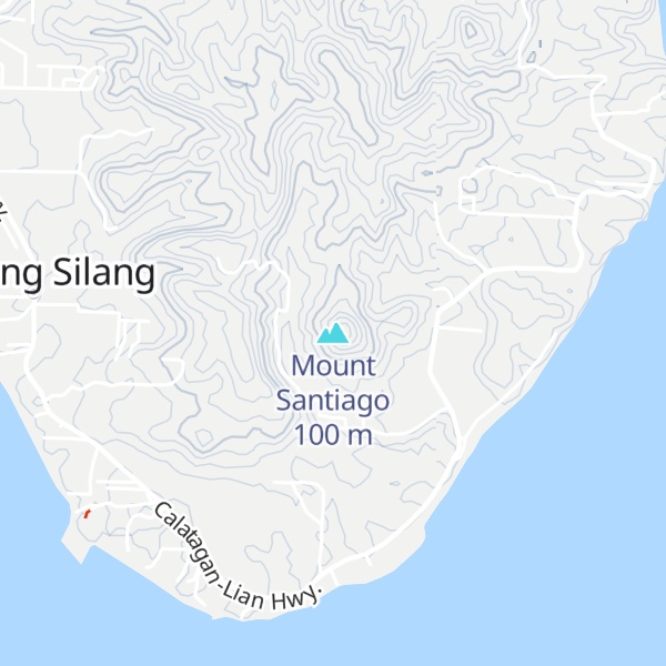 Map of Mount Santiago
