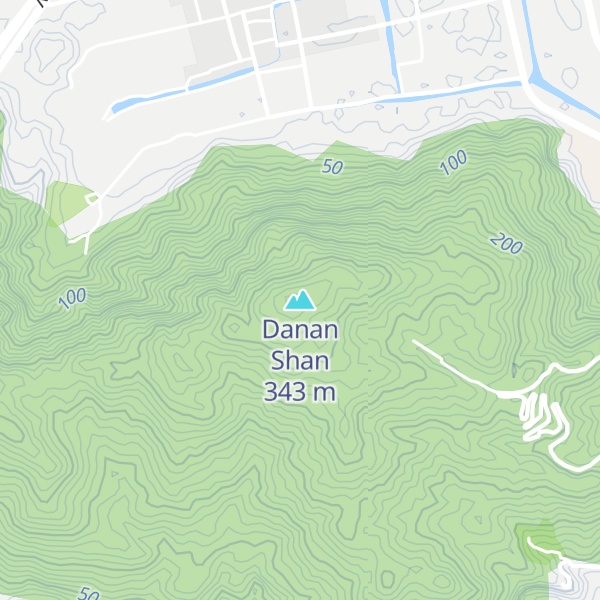 Map of Danan Shan